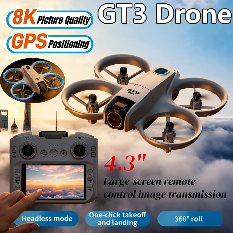 Drone Video Production - Hot 2026 GT3 MAX Drone 8K