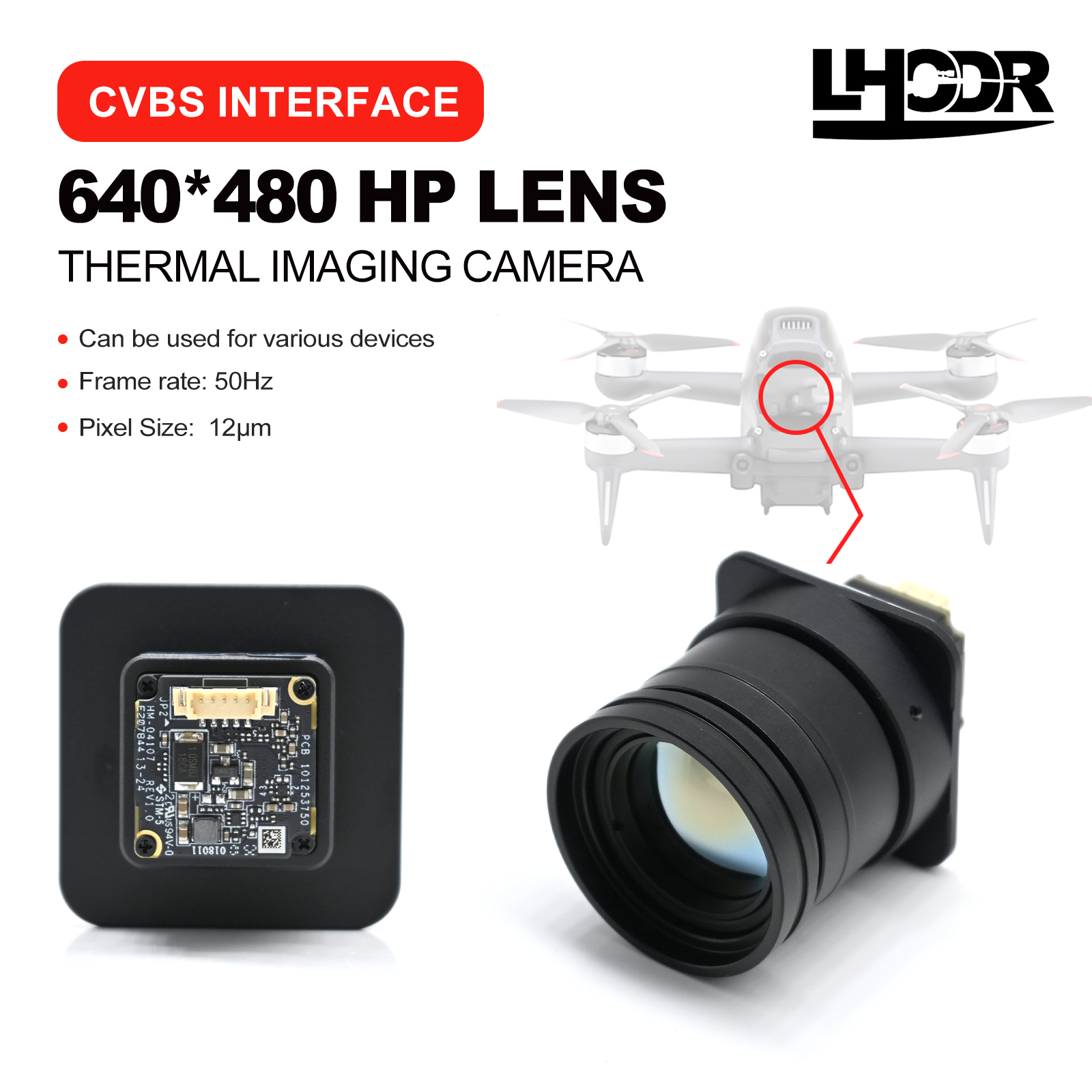 Drone Thermal Imaging - 30mm 640x480 pix Drone thermal imaging