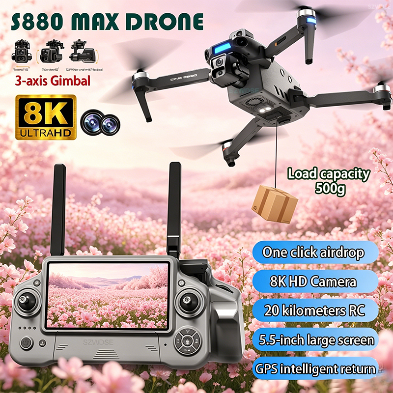 Drone Mapping - 2026 New 8K Dual Camera Drone