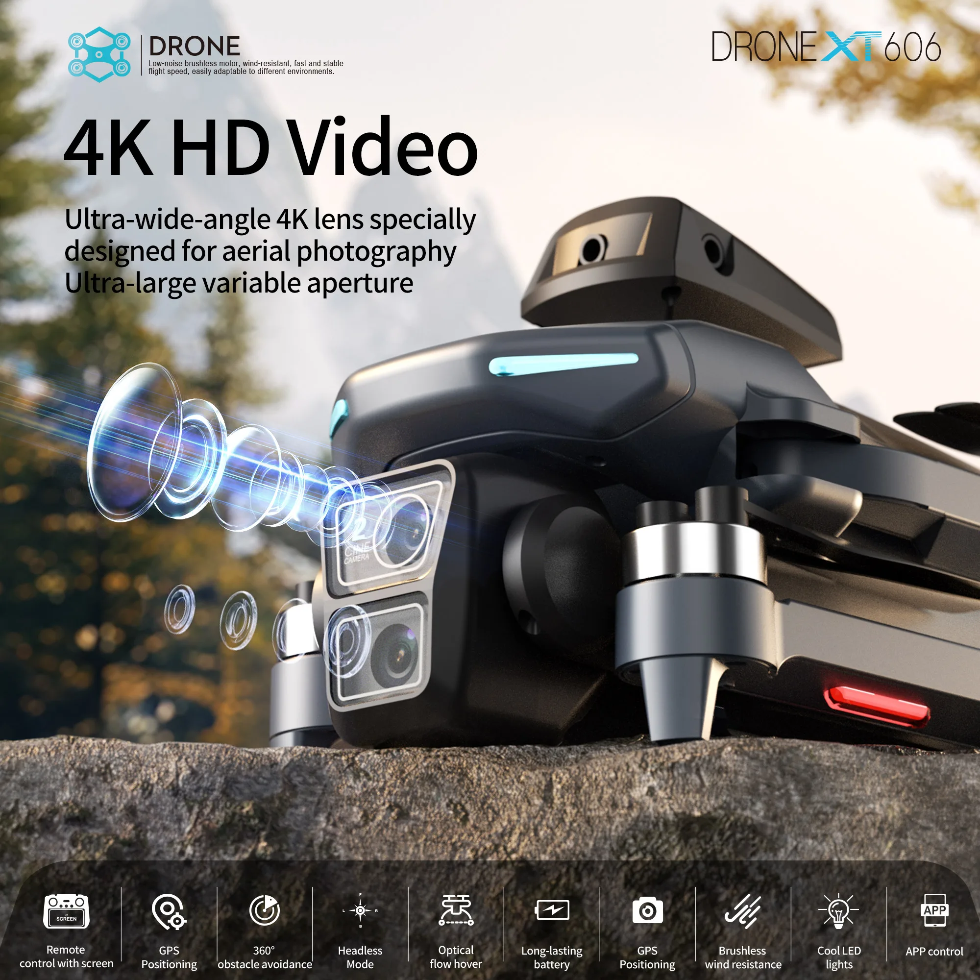 Lenovo XT606 Drone Professiona - Drone Surveying ulasan dan harga