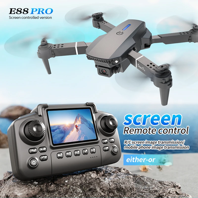 Professional E88 PRO Drone wit - Drone Cinematic ulasan dan harga