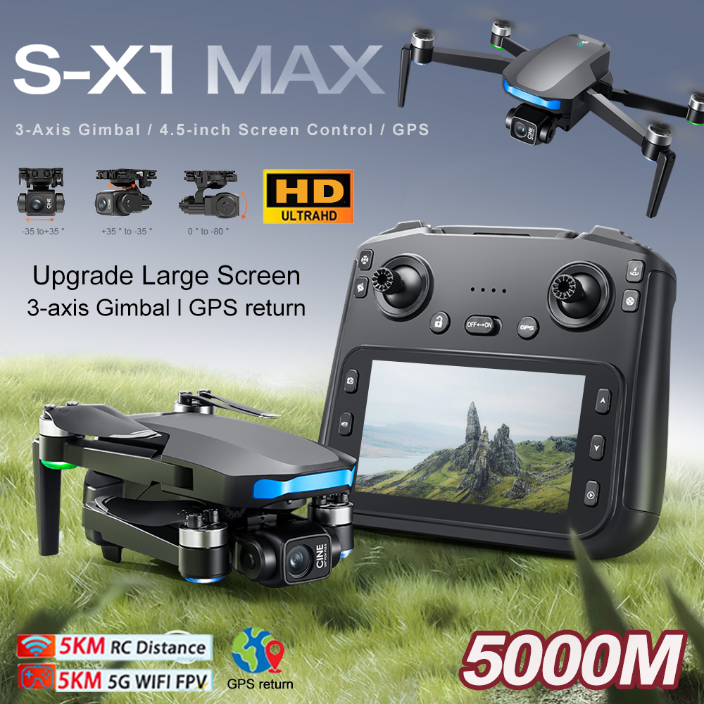 New S-X1 MAX Drone GPS 8K Prof - Drone Aerial Photography ulasan dan harga
