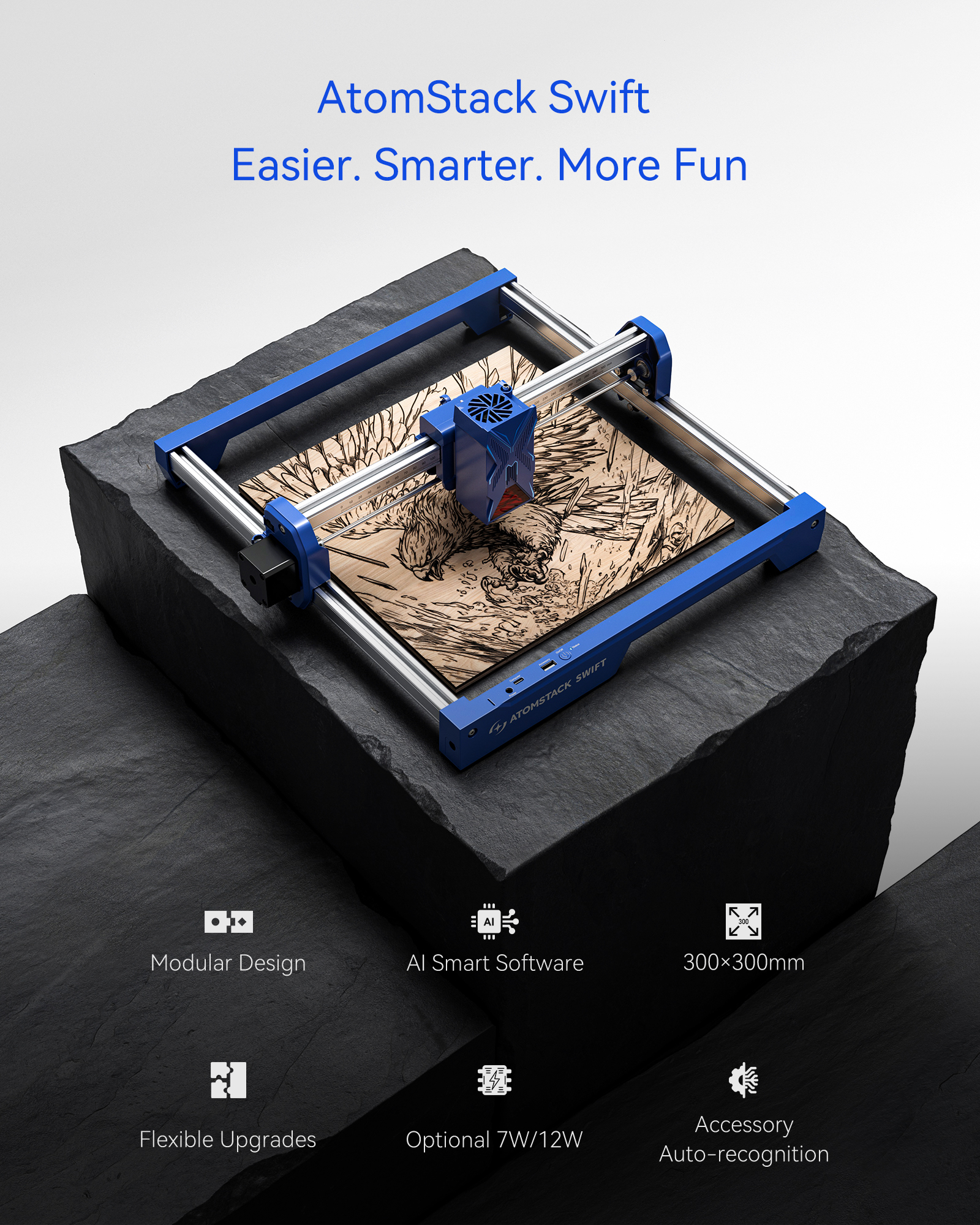 ATOMSTACK Swift 7W Portable La - Drone Lidar ulasan dan harga