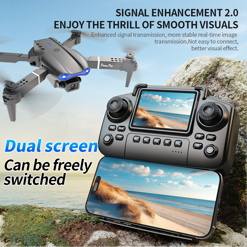 E99 PRO Drone Screen Control A - Drone Aerial Photography ulasan dan harga